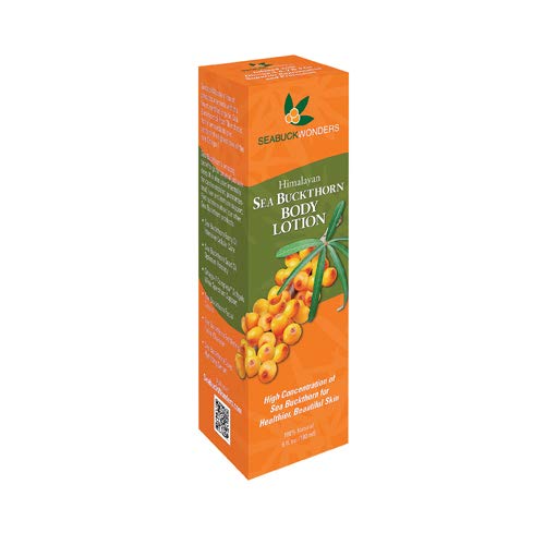 Seabuck Wonders Sea Buckthorn Body Lotion - 6 oz - Gluten Free - For Healthier Beautiful Skin