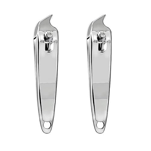 DNHCLL 2 PCS Metal Slanted Edge Nail Cutting Clippers Pedicure Manicure Tool Slanted Tip Cuticle Nail Clipper Cutter Nail Clipper Cutter Pedicure