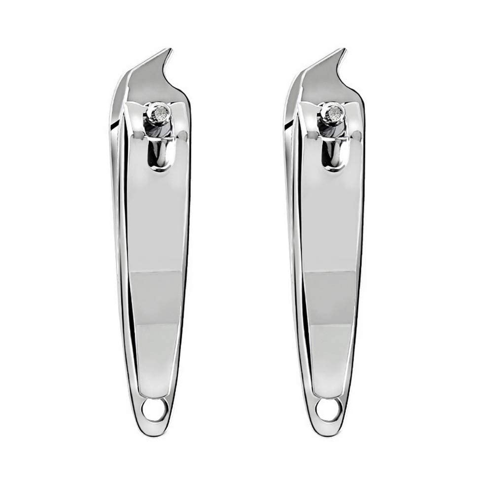 DNHCLL 2 PCS Metal Slanted Edge Nail Cutting Clippers Pedicure Manicure Tool Slanted Tip Cuticle Nail Clipper Cutter Nail Clipper Cutter Pedicure