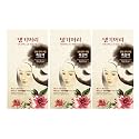 Daeng Gi Meo Ri - Korean Herbal Hair Dye Color Cream [Dark Brown] (3 PACK) - PPD-Free Gray Coverage, Hair Protection, High-Keratin Formula, 5 Oz