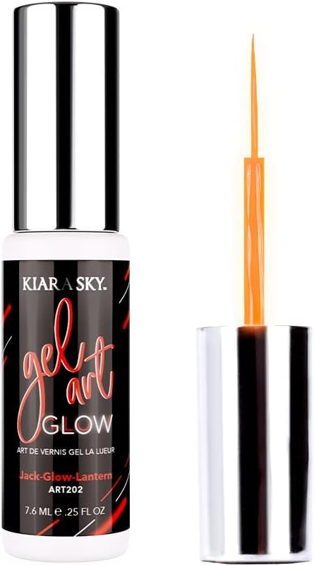 KIARA SKY Gel Paint Glow Art Liner 0.25 fl oz | Jack Glow Lantern (bright orange) Beauty & Personal Care KIARA SKY