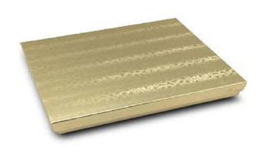 RJ Displays 10 Pack Gold Foil Cotton Filled Color Paper Jewelry Packaging Box for Necklace, Bracelets, Watches, Jewelry Sets and Retail Display Boxes…