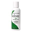 Adore Semi Permanent Hair Color (164 Electric Lime) | Vegan & Cruelty-Free Green Hair Dye | No Ammonia, No Peroxide, No Alcohol | 4 Fl Oz
