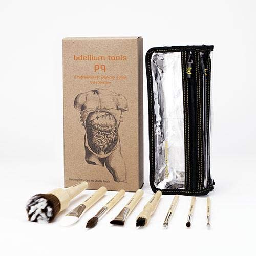 Bdellium Tools Professional Makeup Brush SFX Brush Set 8 PC. With Double Pouch (3rd Collection)