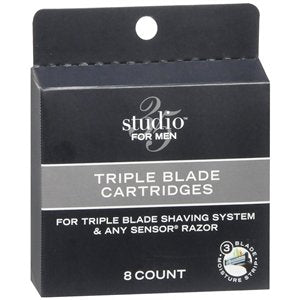 Studio 35 For Men Triple Blade Cartridges, 8 ea Beauty and Personal Care Studio 10
