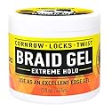 AllDay Locks Braid Gel (15 oz) | Extreme Hold, High Shine | Frizz & Flake-Free Edge Control | Tea Tree, Lavender, Peppermint Oil | Slick & Style
