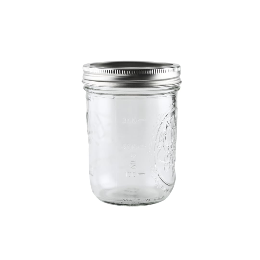 Ball - 16oz Wide Mouth Jars with Lids & Bands 12 Pack Jars, Large Glass Mason Jar for Food Storage with airtight Lid, 0.125 Gallon Glass Jar with Lid…