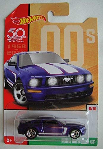 Hot Wheels 00s, Blue Ford Mustang GT 8/10 50TH Anniversary