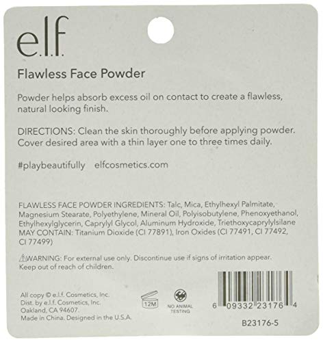 e.l.f. Flawless Face Powder, Light Beige, 0.18 Ounce