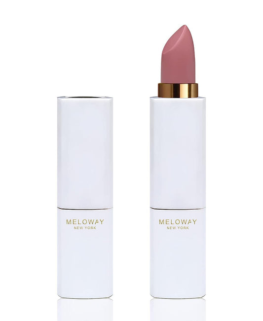 MELOWAY Hi-Rise Hydrating Matte Lipstick | Moisturizing, High-Pigment, Vegan Formula | Long-Lasting, Non-Drying, One-handed Capless Lipstick for Easy