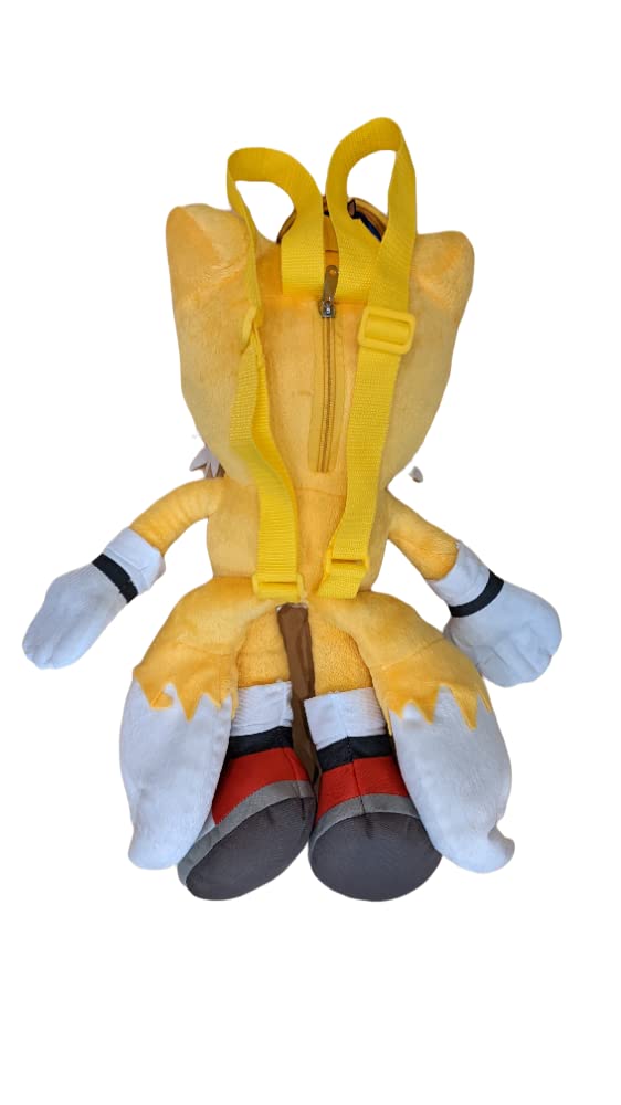 Accessory Innovations 18 Inch Sonic Yellow Tails Plush Backpack (24234)