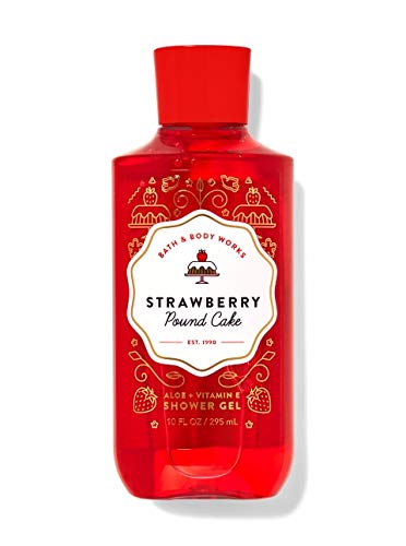 Bath & Body Works Skin Care Bundle Strawberry Pound Cake Wash Mist Cream Shower Gel and Lotion Full Size Beauty & Personal Care Bath & Body Works