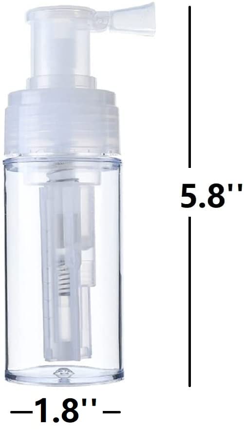 HSOMiD DRY Powder Spray Bottle, Empty Powder Travel Cosmetics Blower, Refillable Hair Fiber Applicator for Hair Salon, Home, Beauty Multi-Purpose110ml