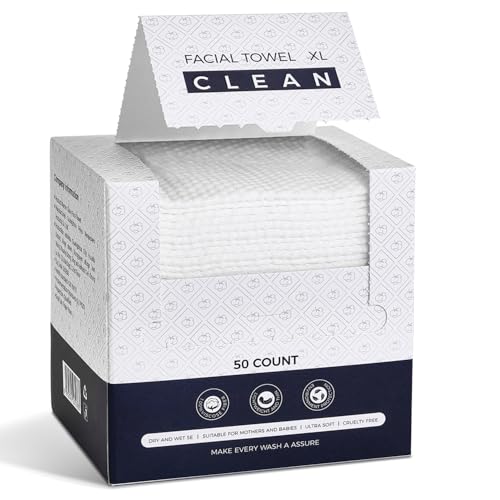 Disposable Face Towels,Viscose Biodegradable Large Dry Wipes,Super Soft & Thick Face Cleansing Towels,Daily Facial Tissues for Sensitive Skin, Makeup Beauty and Personal Care PUPUPE Default Title