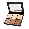 Palladio Definer Contour and Highlight Palette, Perfect for Sculpting Facial Features, Blendable Satin Finish Colors, 6 shades for Contouring