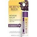 Burt's Bees Rescue Balm Elderberry Lip Balm, With Antioxidant-Rich Elderberry, Tint-Free, Natural Origin Lip Care, 1 Tube, 0.15 oz.