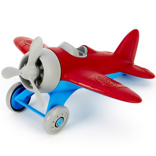 Green Toys Airplane - BPA Free, Phthalates Free, Red Aero Plane for Improving Aeronautical Knowledge of Children. Toys and Games