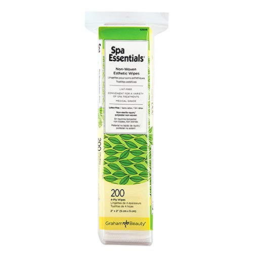 Graham Spa Essentials Esthetic Wipes, 2 Inch X 2 Inch