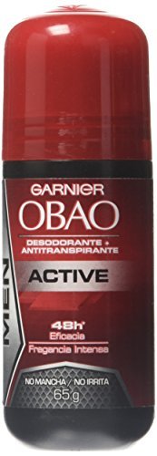Garnier OBAO for Men, 48 Hour Roll on Deodorant & Antiperspirant, Active Scent, 65 g each by Garnier OBOA Beauty and Personal Care Garnier