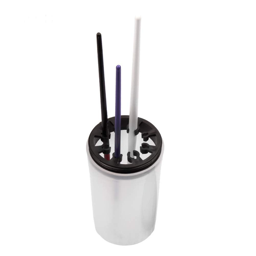 1 Piece Nail Art Brush Cleaner Cup Nail Art Tip Brushes Holder Remover Cup UV Gel Pen Polish Remover Cleanser Cup Immersion Brush Cleaner Pot Multiple