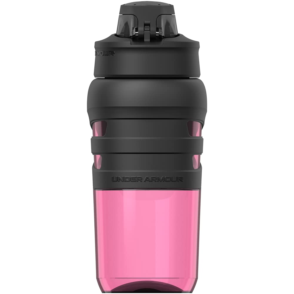 Under Armour 18oz Grip Water Bottle, Pro Lid Cover, Silicone Body Grip, Shatter Proof, Stain & Odor Resistant, All Sports, Baseball, Basketball…