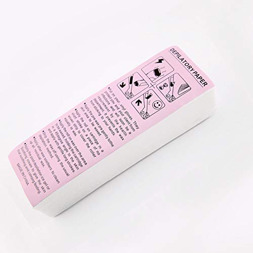 Tvoip 100 Sheet/Pack Disposable Professional Hair Removal Tool Depilatory Paper Nonwoven Epilator Women Wax Strip Paper Shaving Roll Waxing Smooth