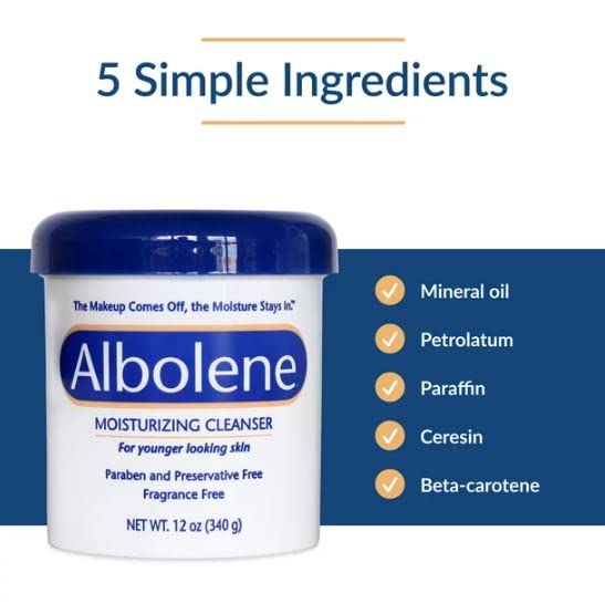 Albolene Moisturizing Cleanser Fragrance Free 12 oz (Pack of 2)