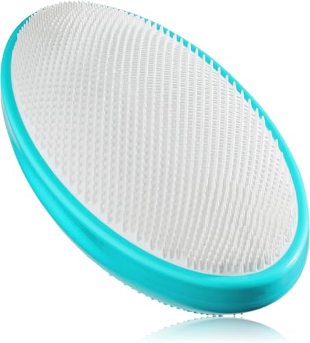 WIZKER® Premium Ingrown Hair Exfoliating Brush: Soft + Firm Face Body Scrubber, Sensitive Skin Exfoliator, Prevents Razor Bumps, Shave, Laser, Wax