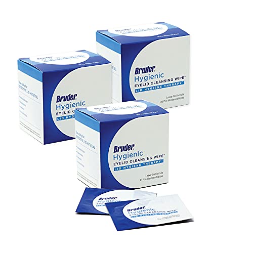 Bruder Eyelid Cleansing Wipes, 30 Count (Pack of 3), Hygienic Eye Care for Removing Excess Oil and Debris from Eyelids and Lashes, Rinse-Free Beauty and Personal Care Bruder Default Title