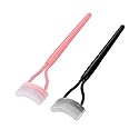 2 Pcs Eyelash Comb 17IF Makeup Mascara Separator Metal Teeth eyelashes Definer with Comb Cover for Women Mascara applicator Brushes Tool