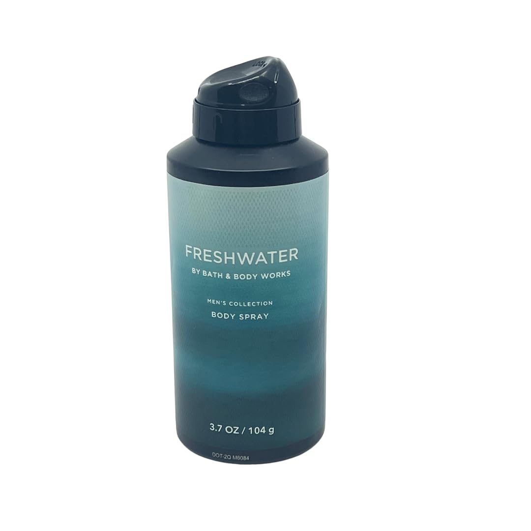 Bath and Body Works Men's Collection Freshwater Deodorizing Body Spray 3.7 Oz. 2 Set.