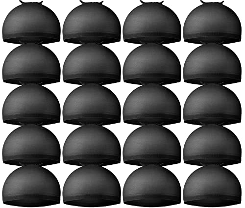 Teenitor Wig Cap,Black Wig Cap 20 Pieces Wig Caps, Black Stocking Caps for Men, Stretchy Nylon Wig Stocking Caps for Women Wave Cap for Men Beauty and Personal Care Teenitor Default Title