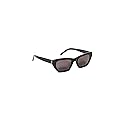 Saint Laurent Women's SL M127 Sunglasses, Black-Black-Black, One Size