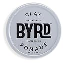 BYRD Hair Clay Pomade - Strong Hold, Ultra Matte Finish, Add Volume and Sculpt to All Hair Types, 3.35 Oz