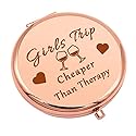 Girls Trip Gifts Weekend Gifts Trip Gift for Teens Bestie Daughter Travel Makeup Mirror for Best Friends Sister Girls Getaway Gift Friendship Compact