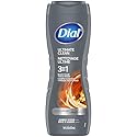 Dial Men 3in1 Body, Hair and Face Wash, Ultimate Clean, 16 fl oz (Pack of 1)