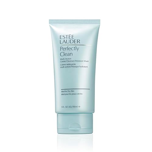 Estée Lauder Perfectly Clean Multi-Action Cream Face Wash Cleanser/Moisture Mask | Ideal for Dry Skin, 5 Ounce
