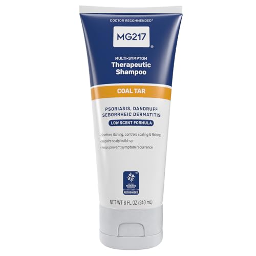 MG217 Psoriasis Shampoo with Coal Tar, Therapeutic Scalp Treatment, Controls Itching, Scaling, Flaking, Scale Buildup, Psoriasis Scalp Treatment, .5% Beauty and Personal Care MG217 Default Title