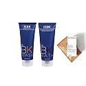 ICON BK Wash D Frizz Shampoo 6.8 oz & BK Bath D Frizz Conditioner 6.8 oz DUO (with Biotine, Keraveg 18 & Keravis)