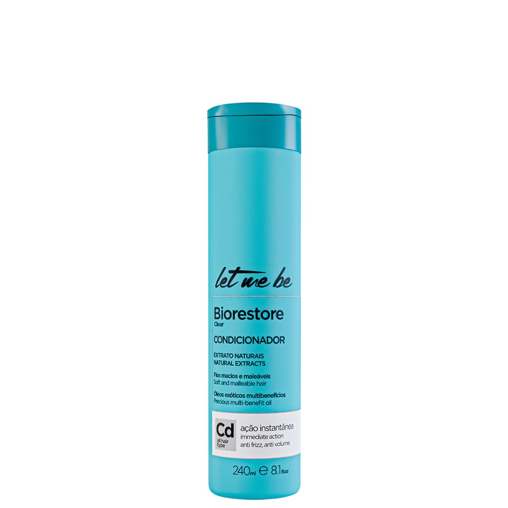 Let Me Be Biorestore Clear Duo - Shampoo & Conditioner Set (2x240ml / 8.1 fl.oz) - Anti-Frizz & Anti-Volume Daily Hair Care - Nourishing Formula