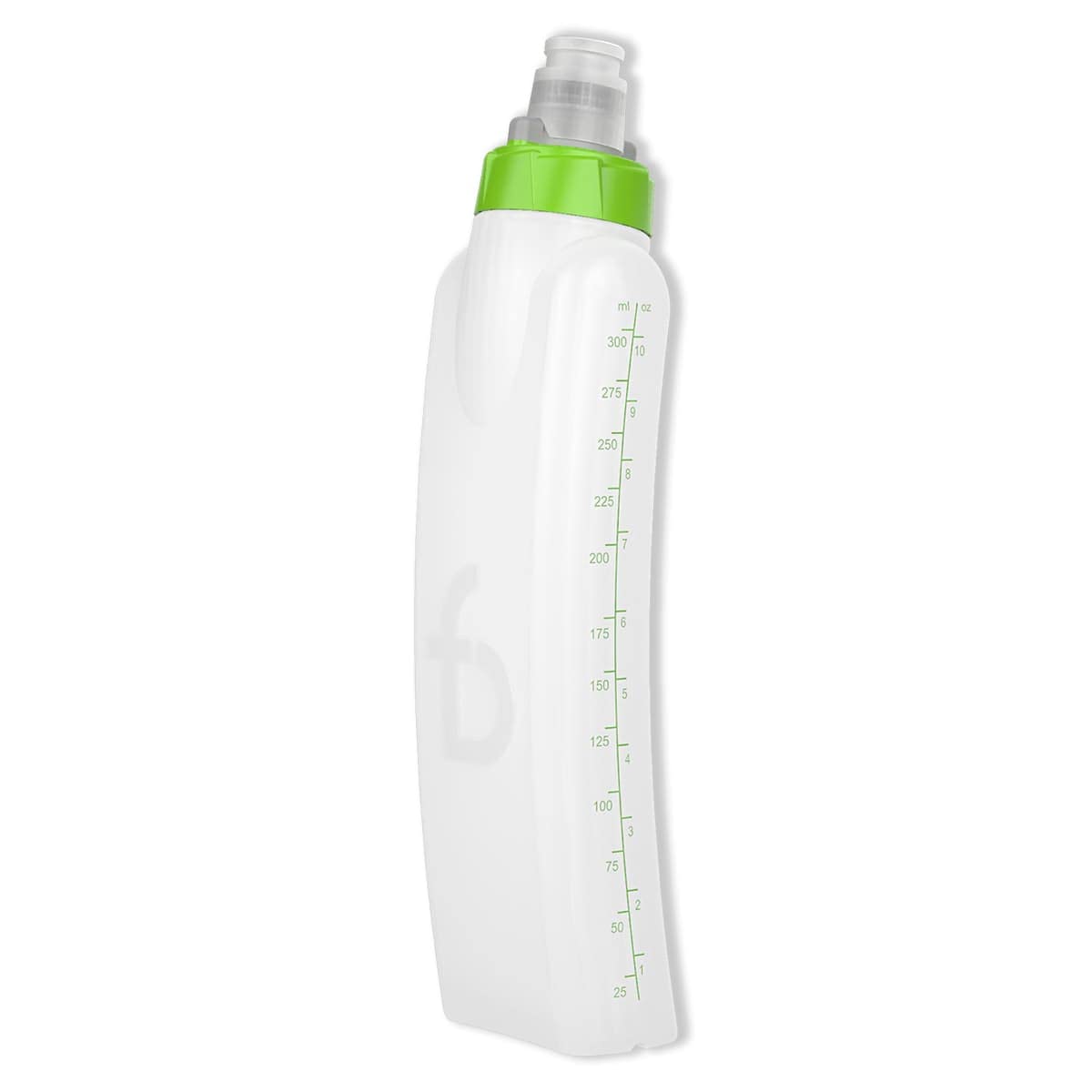FlipBelt Arc Water Bottle for FlipBelt Running Belt, Curved Hydration Running Bottle, 11 Fl. Oz, Green