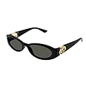 Gucci Women's Hailey Sunglasses, Black-Black-Grey, One Size