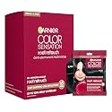 Garnier Color Sensation Root Retouch, Demi Permanent Hair Dye for Roots with 100% Gray Coverage and No Ammonia, Black Hair Dye 1.0, Pack of 6