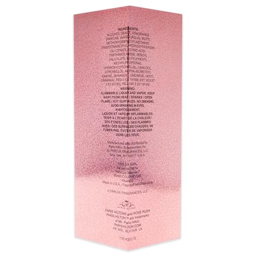 Paris Hilton Rose Rush Eau de Parfum Spray Perfume for Women | Floral and Fruity Fragrance | Notes of Papaya, Peony, Cedar, and White Musk | Feminine