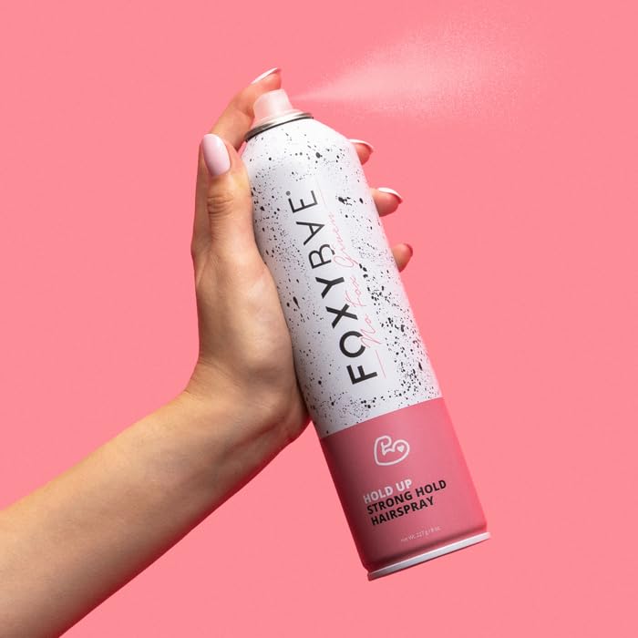 FoxyBae Hair Spray for Women - Volumizing Styling Hairspray - Flexible, Frizz Control, Thickening - Strong Hold - 8 Fl Oz