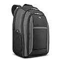Solo New York Laptop Backpack for Women & Men -Carry On Bookbag for Travel & Work, Lightweight Bag, Removable Laptop Sleeve, Padded Straps, Fits 16" Computer - Metropolitan, Black & Grey