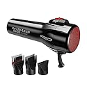 RED by Kiss Handle-Less 2200W Ceramic Tourmaline Hair Dryer, 3 Heat Settings, Pro Blow Dryer with Comb Attachment, Ionic for Frizz-Free Shine