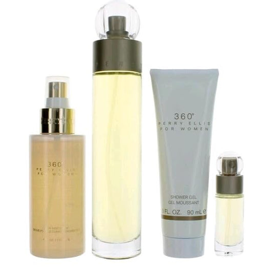 Set 360 Woman (4Pcs) 3.4+Bmist 4.0 3.0 Sg + .25 EDT Beauty & Personal Care Perry Ellis