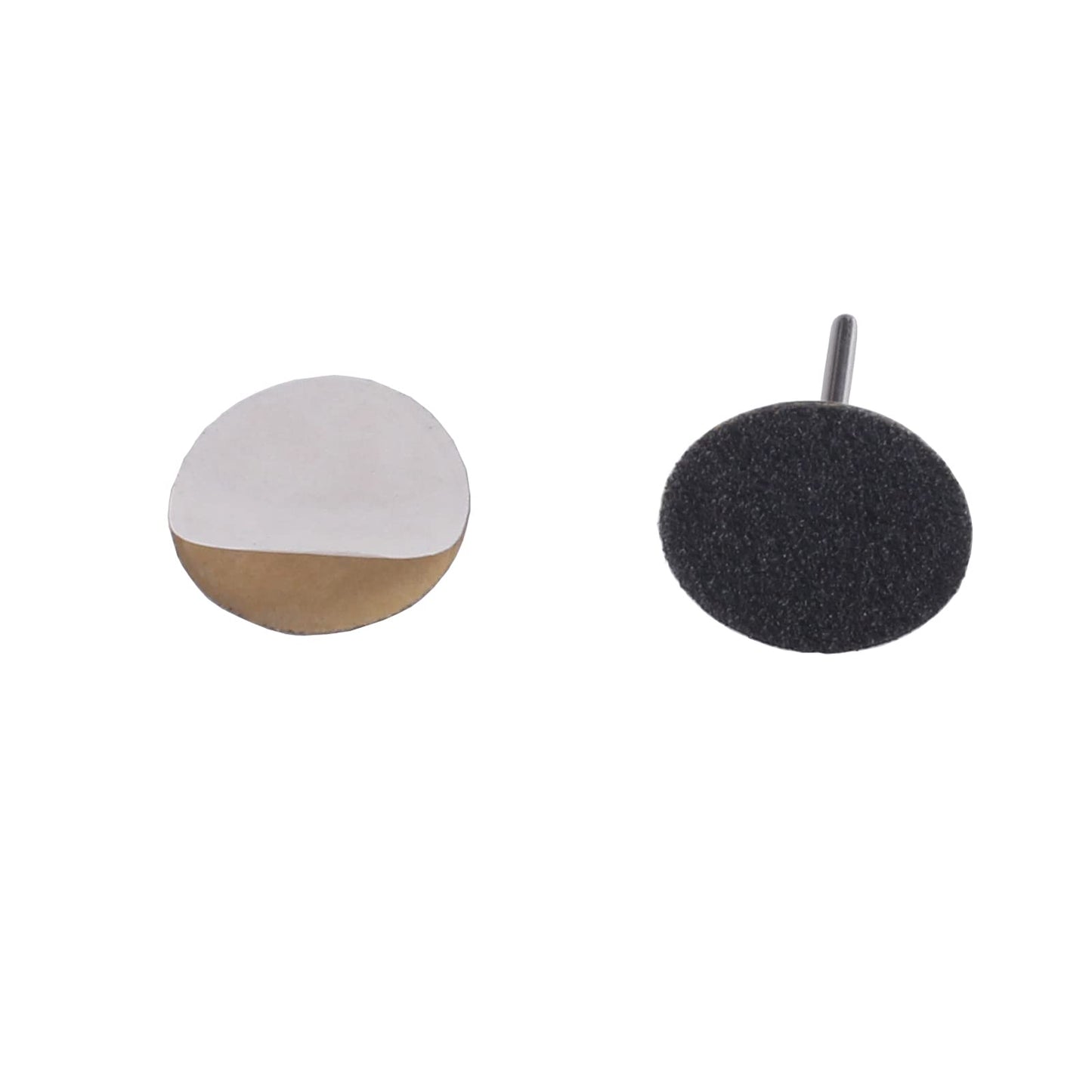 MZCMSL 100pcs Sandpaper Discs and 1pcs Metal Nail Bit,25mm Pedicure Sanding Disc Bit,Electric Foot Files,#80 Grit(Coarse)