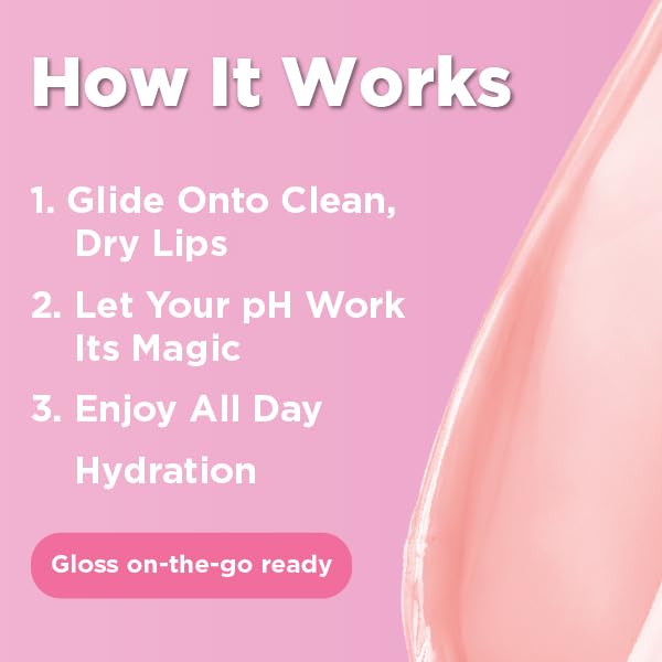LIVAURA Tinted Lip Gloss for Women, pH Activated Hydrating, Moisturizing, Shiny Lipgloss, Non Sticky LipGloss, Glossy Lip Tint, Lip Shine, Smooth Lip